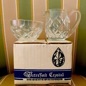 Waterford Crystal Creamer and Sugar Bowl